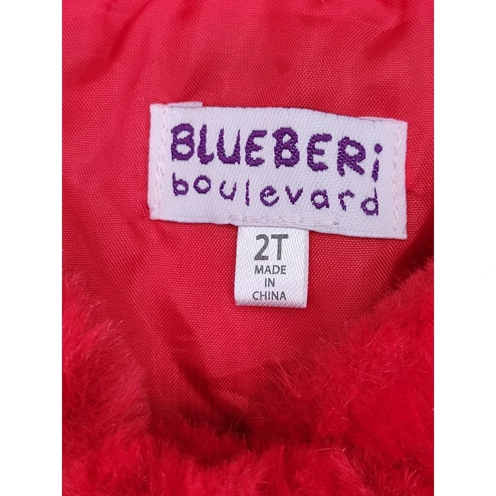Blueberi Boulevard Girls 2T Christmas Dress Coat Purse 3 Piece Holiday Set